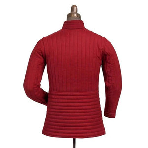 Traditional High-Quality Medieval Gambeson <b>Jacket</b> Red Quilted Padded Armor LARP SCA Reenactment SCA Custom OEM ODM - Product Image 2
