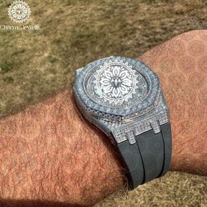 Reloj de Lujo Charm Jewells para Hombre, de Acero Inoxidable, Esfera de 40 mm, Cristal, Correa de 20 cm, Movimiento Mecánico, Fecha Automática, Botón de Fecha - Product Image 5