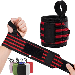 Heavy Duty Wrist <b>Wraps</b> for Powerlifting Gym Workout Strong Elastic Support Straps Custom Made Latest Design Trendy - Product Image 3