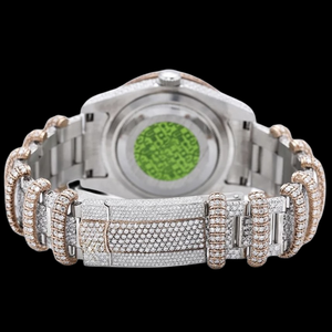 Montre de luxe DiaDream Gems & Jewel Hip-Hop pour homme, mouvement à quartz, boîtier carré, bracelet en diamant moissanite, édition limitée - Product Image 3