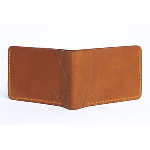 Portefeuille minimaliste en cuir véritable pour homme, portefeuille de luxe en cuir avec fenêtre pour carte d'identité, portefeuilles en cuir faits à la main pour homme - Product Image 4