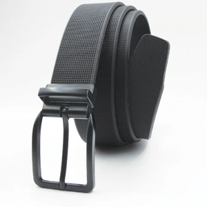 Cinturón de Cuero Genuino para Hombre con Hebilla de Acero y Anillo en D, de Primera Calidad, 100% Cuero Vacuno Genuino, 105 cm de Longitud - Product Image 2