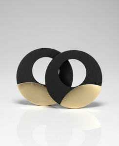 ต่างหูทองเหลืองตอกลาย – ต่างหูทรงหยดน้ำโบราณทำมือ ดีไซน์เรียบง่ายแต่มีเอกลักษณ์ เครื่องประดับหรูหราสไตล์โบฮีเมียน ขายส่ง - Product Image 3