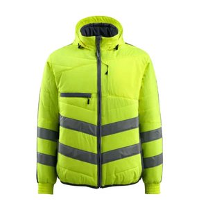 Chaquetas de seguridad reflectantes de alta visibilidad para trabajo en exteriores, impermeables, de tejido suave, para hombres adultos. - Product Image 4
