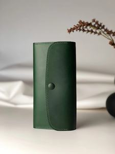 Cartera impermeable Vintage de cuero genuino largo para mujer, regalo con logotipo de Color personalizable para el Día de San Valentín, Navidad, madre - Product Image 3