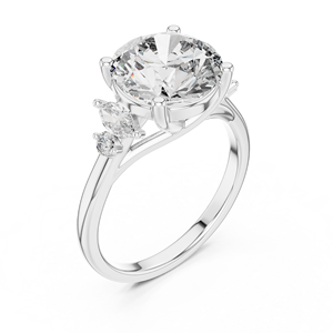 Anillo de Diamante Moissanita de Plata de Ley 925 Estilo Vintage, Fabricante y Proveedor de Joyería Fina al por Mayor - Product Image 4