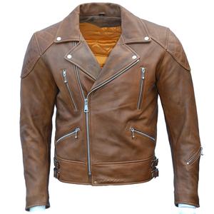 Chaquetas de cuero para hombre personalizadas de calidad más populares para chaqueta de cuero de motocicleta de calidad con MOQ bajo con buena tela - Product Image 1
