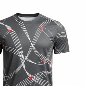 Camiseta de gimnasio personalizada sublimada, ropa deportiva ligera, camiseta para entrenamiento, camiseta para maratón, top deportivo de alta elasticidad - Product Image 2