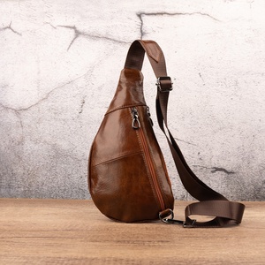 Nouveau Sac de Poitrine en Cuir Personnalisé avec Logo, Imperméable, Nouvelle Collection, Anti-Vol, Sacs Bandoulière Croisés pour Hommes - Product Image 6
