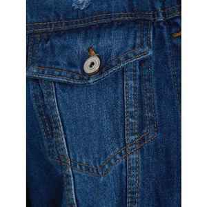 High Quality Washed Breathable Windproof Zip Closure <b>Cropped</b> <b>Denim</b> <b>Jacket</b> Ladies Casual Style Button Decoration Eco-Friendly - Product Image 3