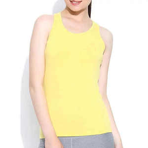 Camiseta sin mangas de verano para mujer, top informal sin mangas de tela suave y transpirable, adecuado para entrenamientos de fitness, yoga y uso diario - Product Image 2