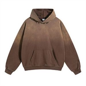 Sudadera con Capucha Extra Grande para Hombre, Color Sólido, Algodón French Terry, Estilo Casual para Otoño - Product Image 1
