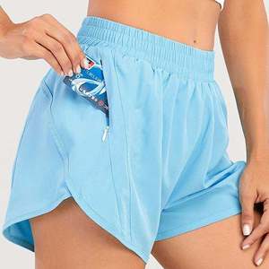 Shorts Deportivos de Secado Rápido para Mujer 2022, Shorts para Correr con Cintura Elástica y Bolsillos - Product Image 1