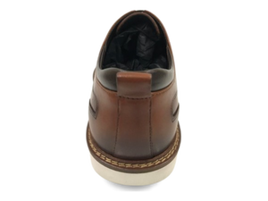 Chaussures Oxford pour hommes en cuir marron à lacets, bout fermé, semelle extérieure en caoutchouc antidérapante, confortables, pour toutes les saisons - Product Image 5