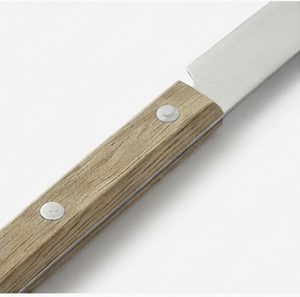 Ensemble de couverts en acier inoxydable moderne, finition mate, manches en bois, cuillères, fourchettes, couteau à beurre - Articles de cuisine pour la maison, cadeau de mariage - Product Image 3