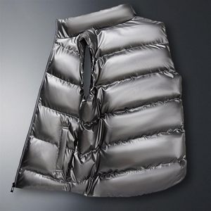 Chaleco Acolchado de Algodón Impermeable, Unisex, para Otoño e Invierno, Moderno, Brillante, Casual, Talla Grande, Grueso y Cálido - Product Image 2