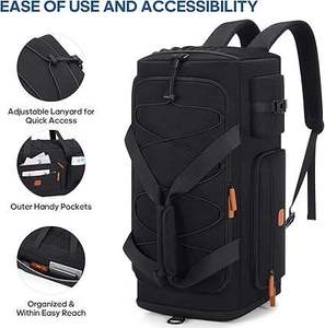 Sac de sport en gros 2026 pour la gym, les sports et les entraînements des athlètes, avec poche latérale séparée pour chaussures ou équipement - Product Image 2