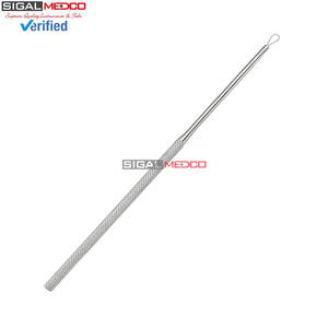 Professional Manual Ear Wax Removal <b>Tool</b> Billeau Ear Loops Stainless Steel CE Certified <b>Safe</b> Ear Pick Curette Gentle Earwax - Product Image 2