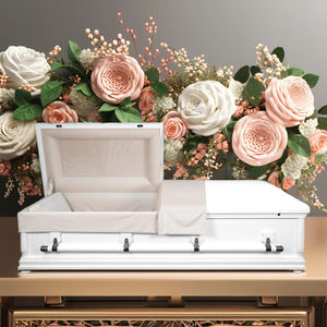 Saturna alta calidad estilo norteamericano madera ataúd plegable arco tapa manija fabricante al por mayor 3D impresoras funerarias nuevo - Product Image 3