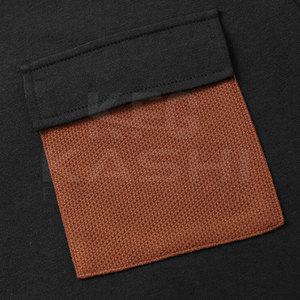 T-shirt décontracté pour homme fabriqué en usine, en maille douce 100 % polyester, coupe classique, séchage rapide, respirant, écologique - Product Image 5