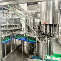 Machine de remplissage électrique automatique 3-en-1 pour eau en bouteille, boissons et huile, avec moteur et emballage en verre, garantie 2 ans