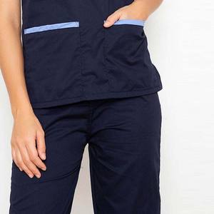 Uniformes de travail pour salon de beauté en gros à prix abordable – Blouses à manches courtes pour femmes, bleues et noires, col en V, uniformes d'infirmière, chemises d'infirmière pour femmes - Product Image 6