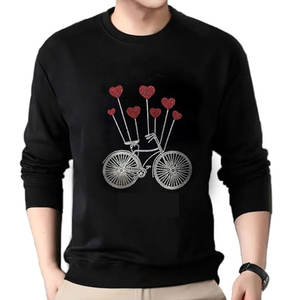 Sudadera de Hombre con Pedrería, Estilo Urbano de Lujo, Manga Larga, Top de Moda para Fiesta - Product Image 1