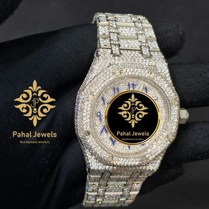 นาฬิกาเพชรหรู Pahal Jewels ตัวเรือนสแตนเลสทรงกลม 40 มม. ระบบควอตซ์อนาล็อก เรืองแสง แฟชั่นสำหรับทุกเพศ - Product Image 4