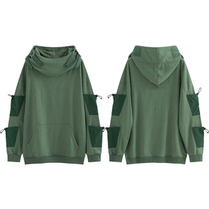 Sudadera con capucha para hombre, estilo casual urbano, con cremallera, ligera y transpirable. - Product Image 4