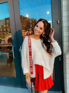 Seed Bead Crossbody <b>Strap</b> Game Day Bag Handle <b>Replacement</b> Purse Belt Shoulder Accessory Sport Team Sash Wide Beaded Band <b>Handbag</b> - Product Image 2