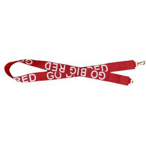 Hecho a mano GO BIG RED Beaded Purse Strap Accesorio de algodón vibrante Bordado detallado Beadwork College Fans' Game Days Gift - Product Image 1