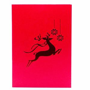 Carte de vœux pop-up de Noël faite à la main cadeau en papier imprimé UV pour les êtres chers - Product Image 4