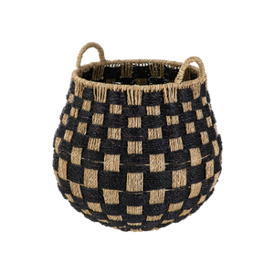 High Quality Bestselling Eco-Friendly Seagrass Handwoven Basket <b>Storage</b> Home Decoration Laundry Basket Hamper Multifunction Made - Product Image 1