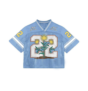 เสื้อฟุตบอลอเมริกันชายคอวี ระบายอากาศได้ดี พิมพ์ลายแบบซับลิเมชั่น  ไซส์ใหญ่  ออกแบบเองได้ และรับผลิตแบบ OEM - Product Image 5