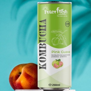 Boîte en aluminium Interfresh de 250ml Kombucha Thé à saveur de pomme Fusion Fermentation saine Purée d'aloe vera Jus de fruits et légumes 8 - Product Image 6