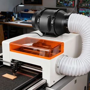 พัดลมดูดอากาศแบบอินไลน์ 6-in-1 เงียบ พร้อมมอเตอร์ AC แรงดันสูง 380 CFM สำหรับระบายอากาศและเพิ่มความเย็นในงานอุตสาหกรรม - Product Image 2