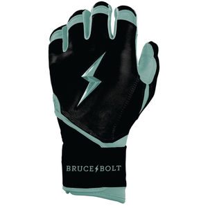 ถุงมือตีเบสบอล/ซอฟต์บอลแบบมีสายรัดข้อมือยาว ระบายอากาศได้ดี ยี่ห้อ Bruce Bolt  ออกแบบโลโก้ได้ตามต้องการ ทำจากหนังวัวแท้ ใช้ได้ทั้งมือซ้ายและขวา พร้อมแถบตีนตุ๊กแก - Product Image 4