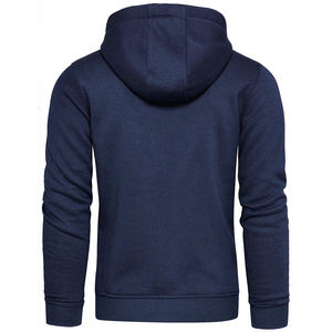 Sudadera con Capucha para Hombre, Informal, de Forro Polar, Manga Larga, Ropa de Invierno, Sudadera con Capucha de Color en Contraste - Product Image 3