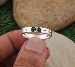 Bague Solitaire Classique Bohème Faite à la Main en Argent Sterling 925 avec Onyx Noir Taille Brillant Sertie Clos, Certifiée pour Mariage et Fêtes - Product Image 4