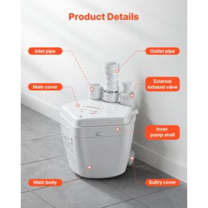 Pompa per lavello multiuso in alluminio pressofuso da 1 HP, 2200 GPH, 3 ingressi e 1 uscita, sollevamento massimo 36 piedi - Product Image 5