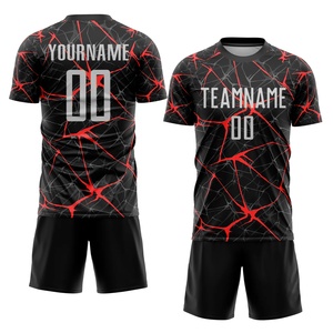 Vêtements de sport personnalisés de haute qualité pour équipes, maillots d'entraînement de football à manches courtes respirants pour joueurs - Product Image 5