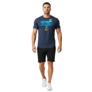 Camiseta de Cuello Redondo para Hombre, Algodón de Alta Calidad, Ajuste Cómodo, Impresión de Logotipo Personalizado, Venta al por Mayor, Moda Casual, Manga Corta, Moderna - Product Image 4