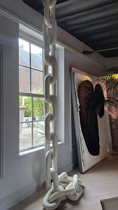 Custom Size Colorful Epoxy Resin Link Chain Rustic Wall <b>Decor</b> Made in India Top Selling Diwali Hanging - Product Image 3