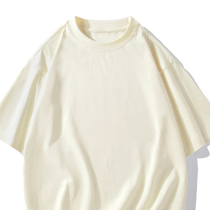 เสื้อยืดคอตตอนเปล่าขายส่งสำหรับผู้ชายและผู้หญิง 260GSM แขนสั้น สกรีนโลโก้ได้ตามสั่ง ทรงหลวมสบายๆ รับผลิตแบบ OEM ODM - Product Image 3