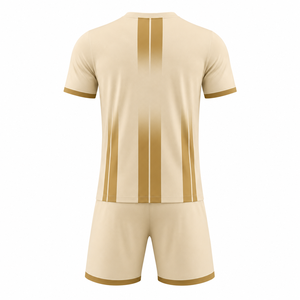 Conjunto de Camiseta de Fútbol para Hombre WARPRO, Manga Corta, Cuello Redondo, Degradado Dorado, Poliéster, Absorbe la Humedad, Ajuste Atlético, para Todas las Temporadas - Product Image 3