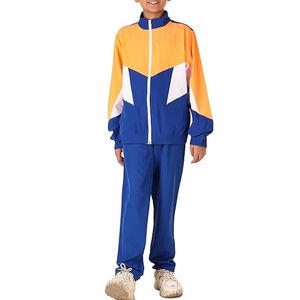 Survêtement personnalisé avec impression sérigraphique, coupe-vent à rayures, sweat à capuche, short de survêtement taille haute en nylon avec bande élastique - Product Image 4