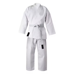 Classic White Karate Gi Suit Reinforced Stitching Drawstring Pants Custom Logo OEM Bulk Wholesale - Product Image 3