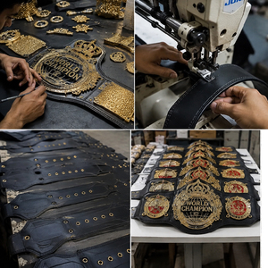 เข็มขัดแชมป์แบบกำหนดเอง OEM ODM คุณภาพสูง ราคาโรงงาน ออกแบบได้ตามต้องการ ผลิตภัณฑ์พรีเมียม ผู้ผลิตเข็มขัดรางวัล - Product Image 4