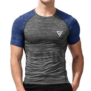 Camisetas de Hombre de Alta Calidad, Impresas, de Poliéster y Algodón, Corte Ajustado, Camisetas de Compresión para Hombre - Product Image 1