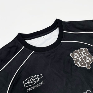 ผู้ผลิตเสื้อกีฬาคอกลม รับปักโลโก้ พิมพ์ลายแบบซับลิเมชั่น ขายส่ง OEM ระบายอากาศได้ดี ชุดทีม ขนาดผู้ใหญ่ - Product Image 4
